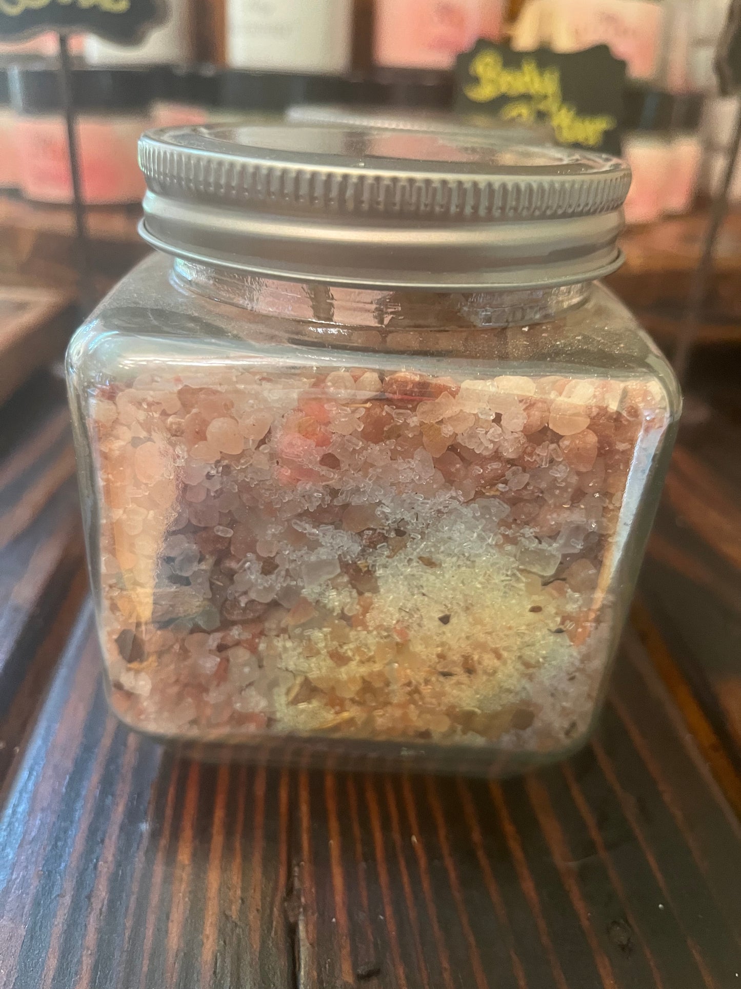 Bath Salts-Infused with dried flowers and made with all natural ingredients