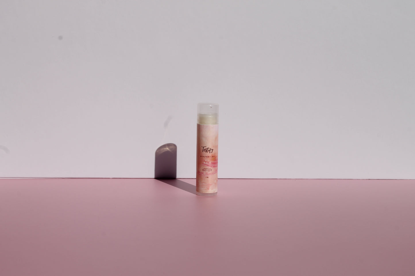 All Natural Lip Balm infused with peppermint, cherry, or vanilla