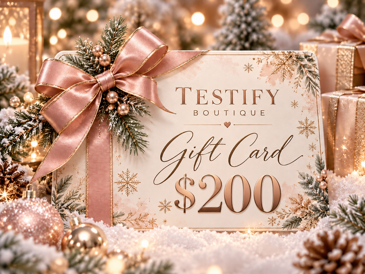 Testify holiday gift card $200