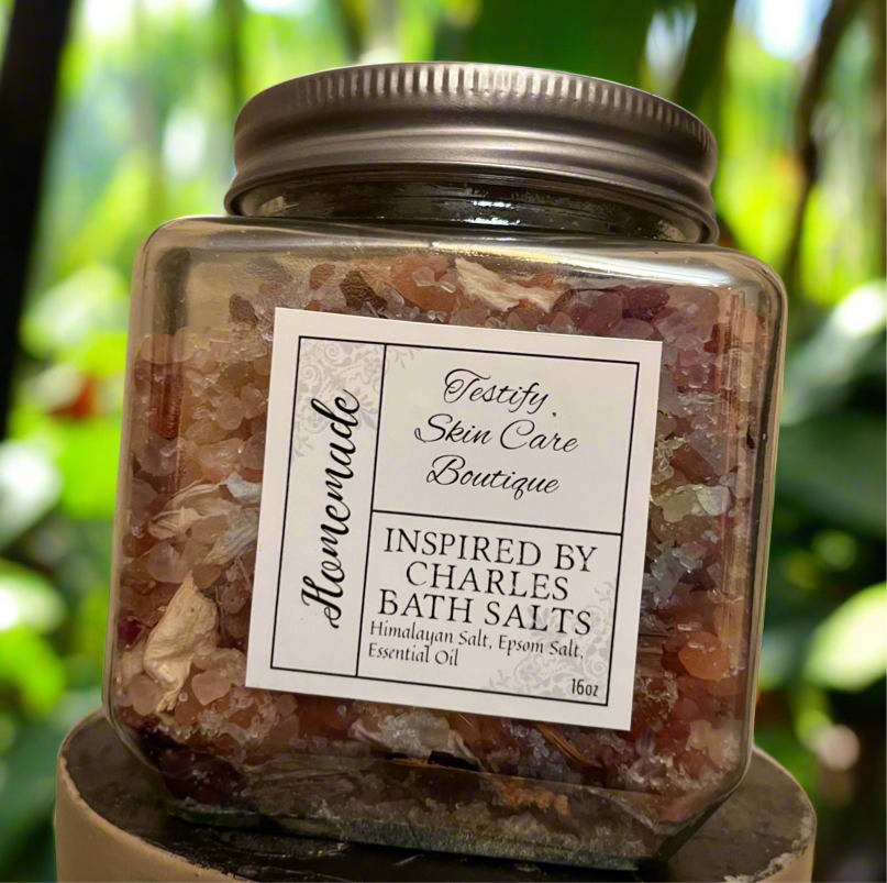 Bath Salts-Infused with dried flowers and made with all natural ingredients