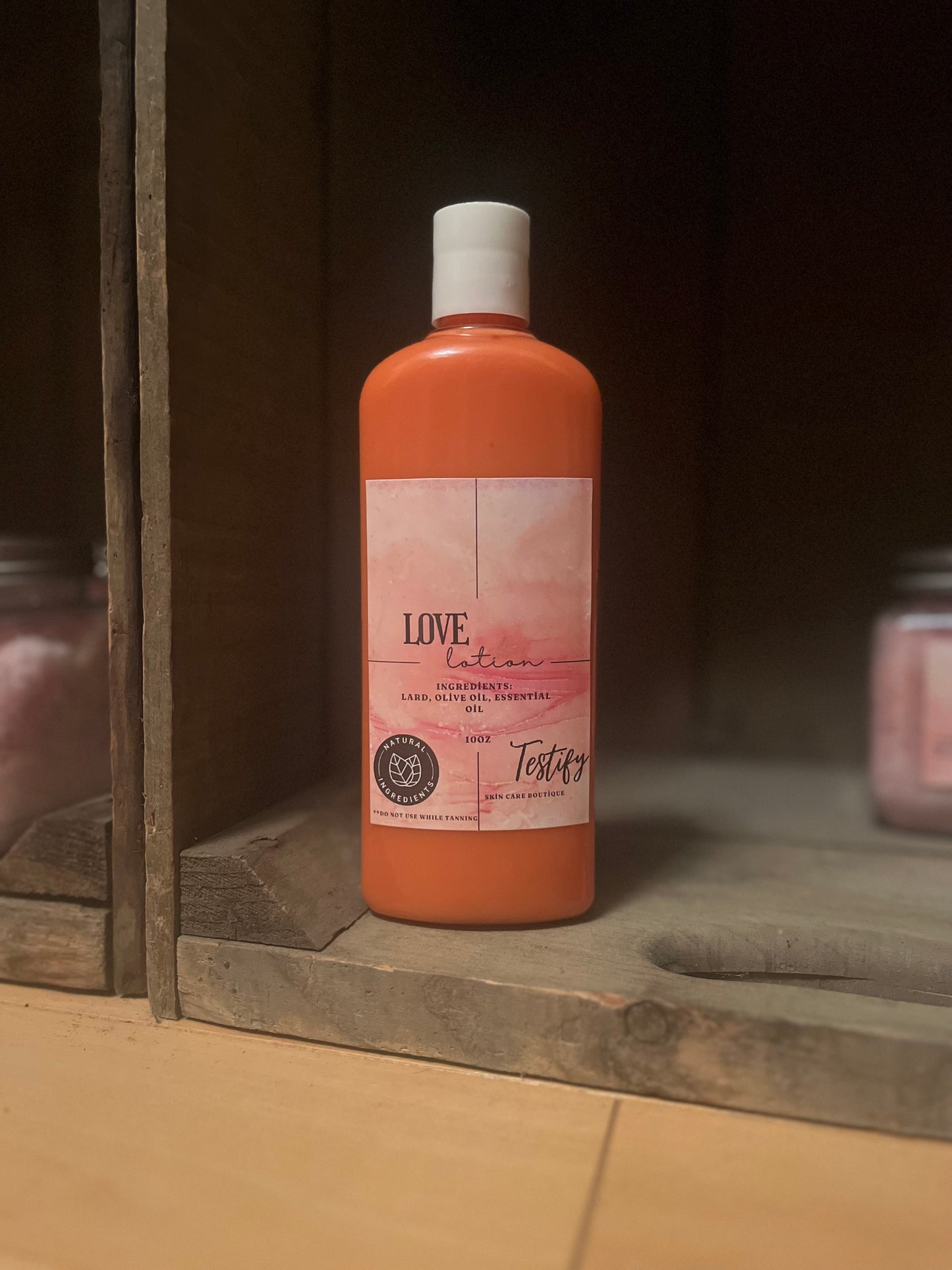 All Natural Body Lotion made with natural ingredients