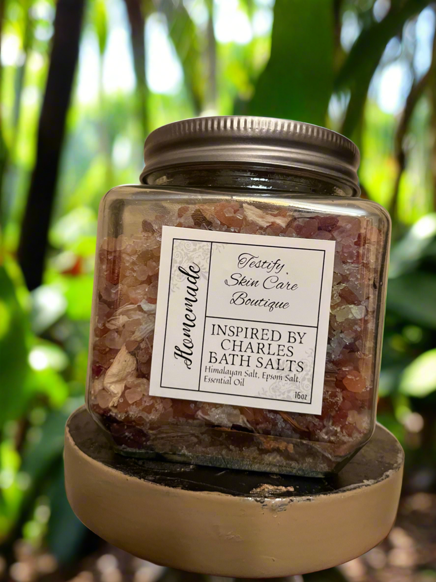 Bath Salts-Infused with dried flowers and made with all natural ingredients