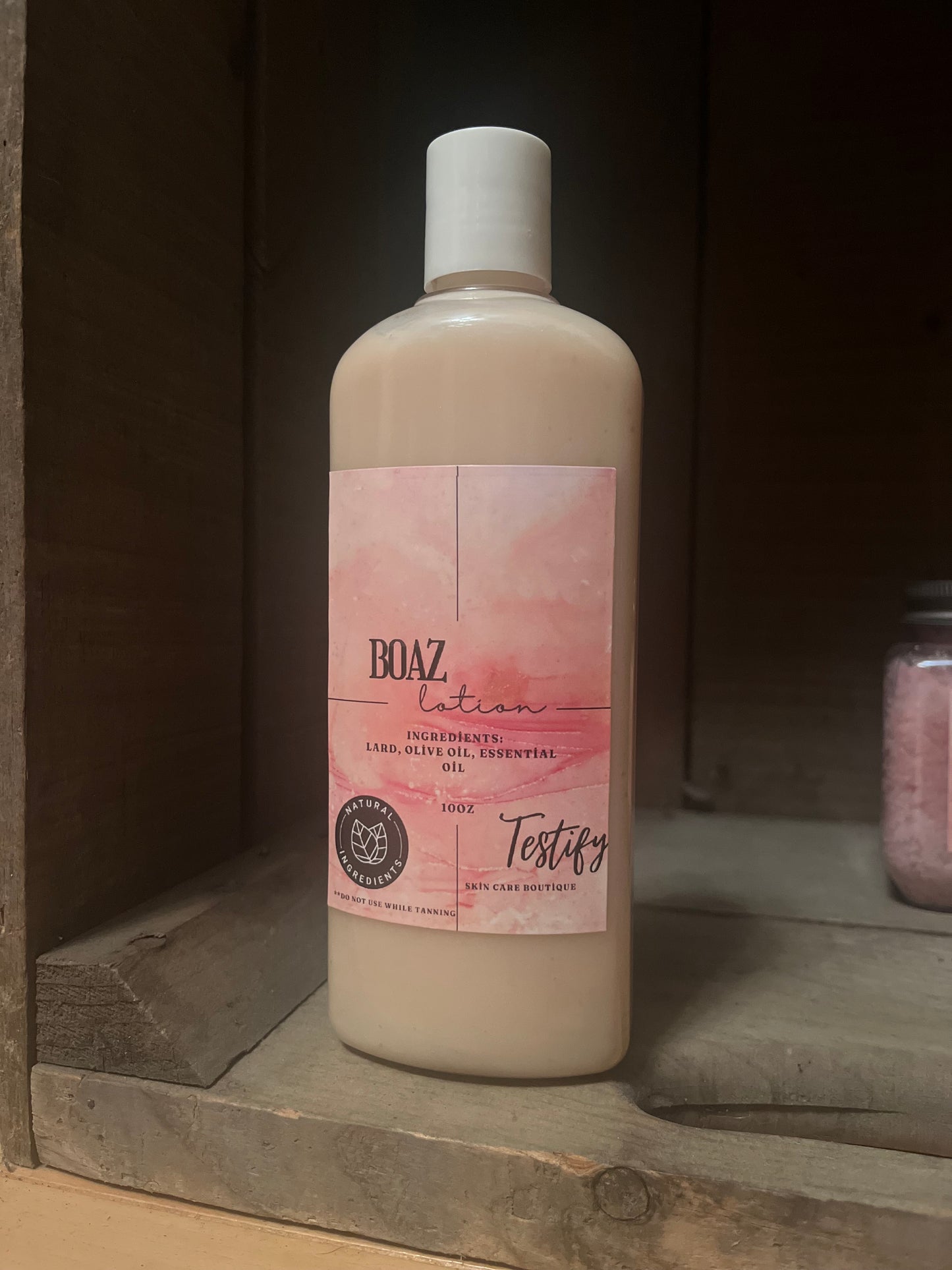 All Natural Body Lotion made with natural ingredients