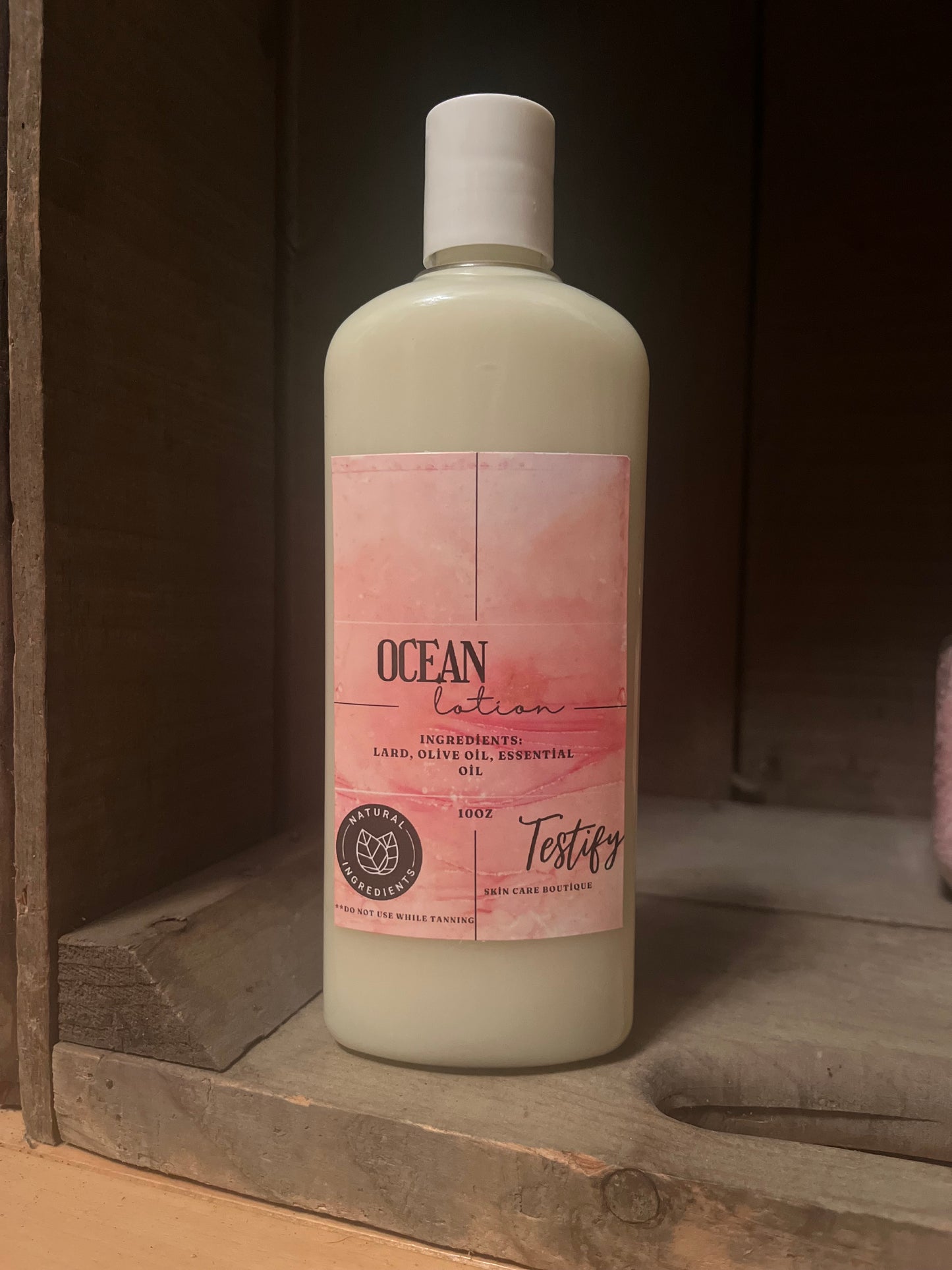 All Natural Body Lotion made with natural ingredients