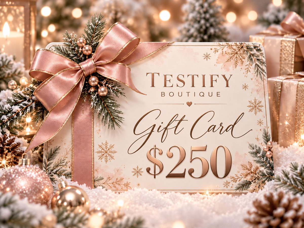 Testify holiday gift card $250