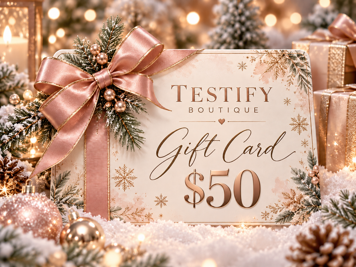 Testify holiday gift card $50