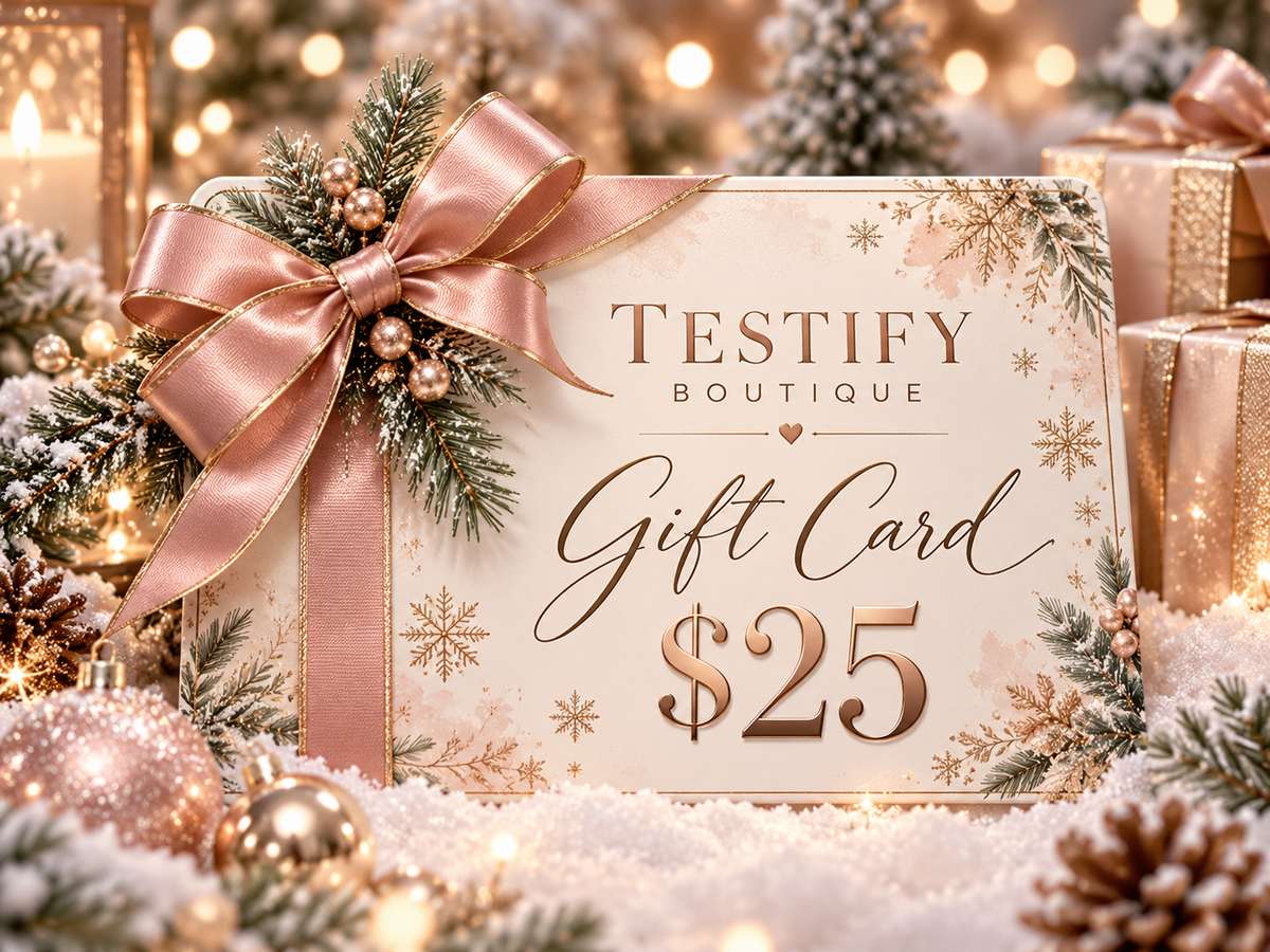 Testify holiday gift card $25