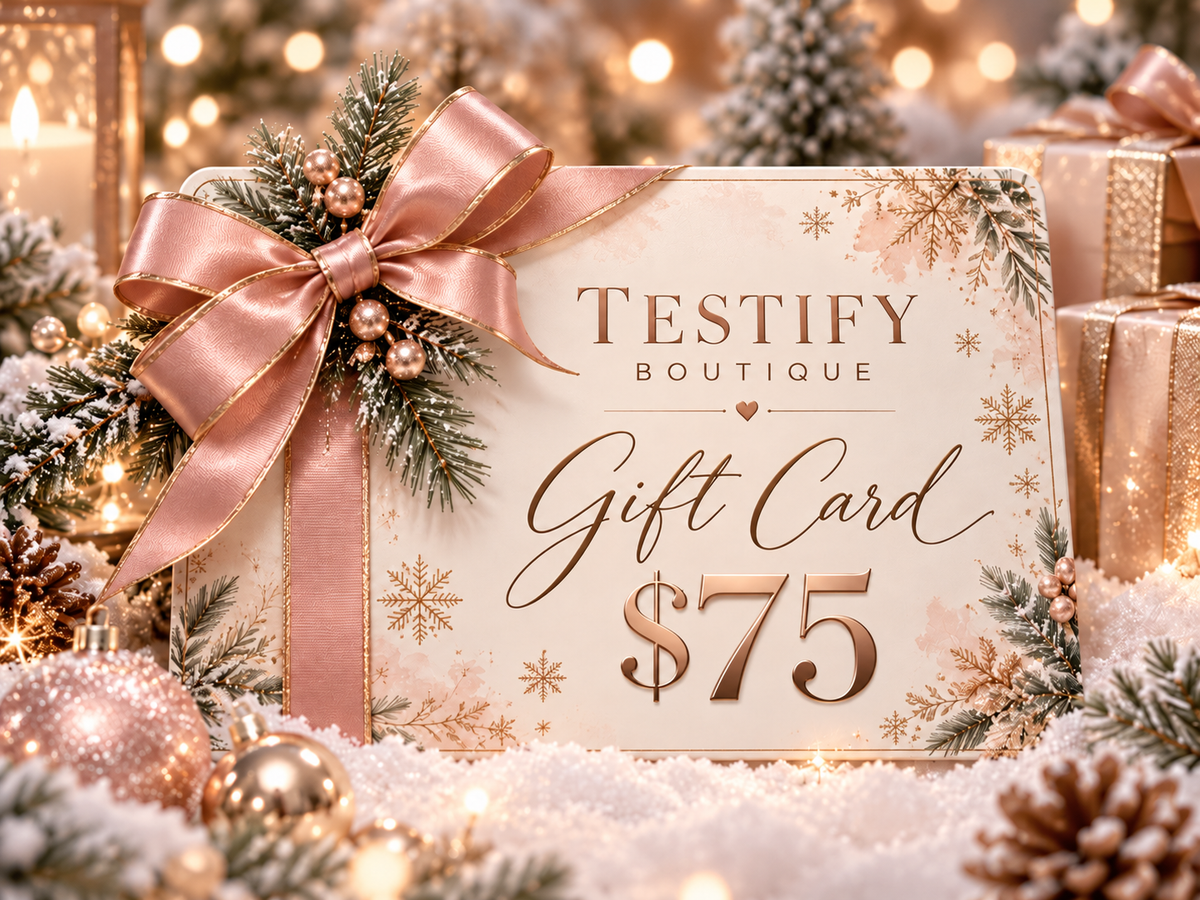 Testify holiday gift card $75