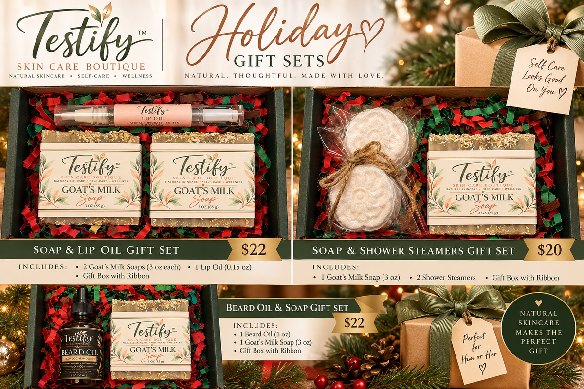 Testify Skin Care Boutique holiday gift set collection